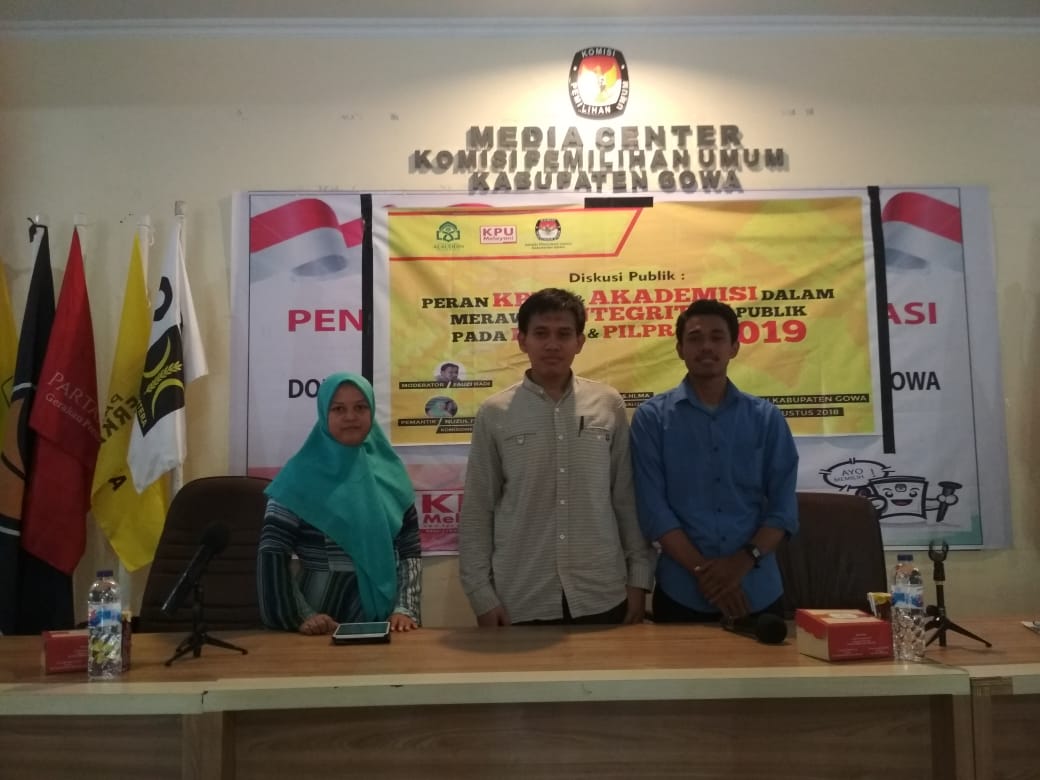 Gambar Jelang Pemilu 2019, Akademisi Ilmu Politik UIN Alauddin Gelar Diskusi Publik 